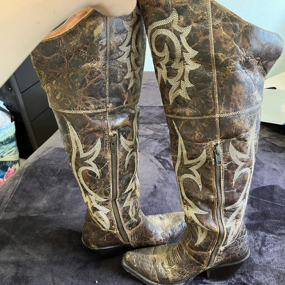 Dan Post Jilted knee high boots - Picture 6 of 7